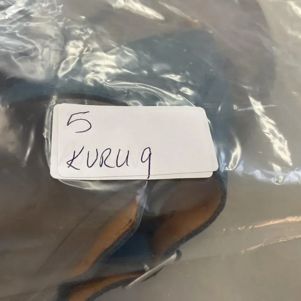 KURU Suomi Sandals Womens 9 Blue Leather Thong Buckle Comfort Arch Support Shoes - Picture 13 of 13